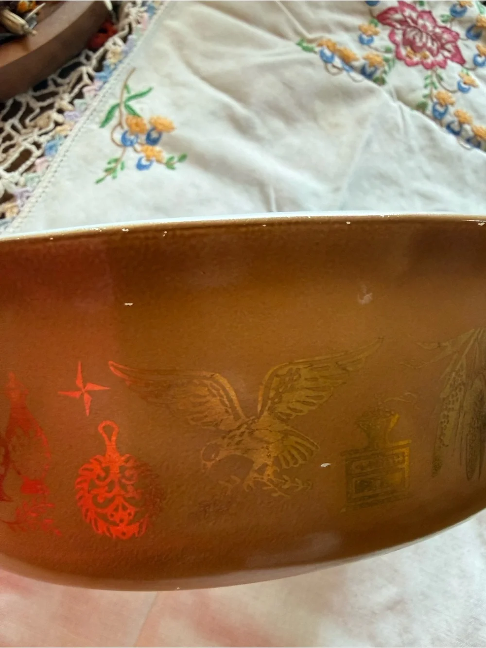 Vintage Pyrex 043 Early American 1.5 Qt Casserole Dish No Lid